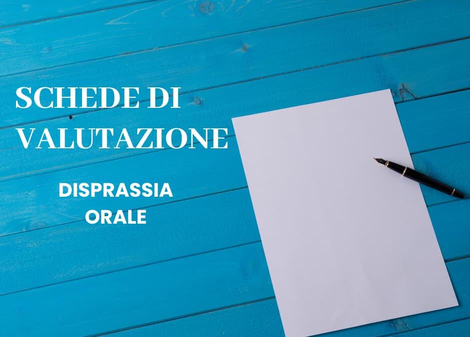 Disprassia orale: schede di valutazione